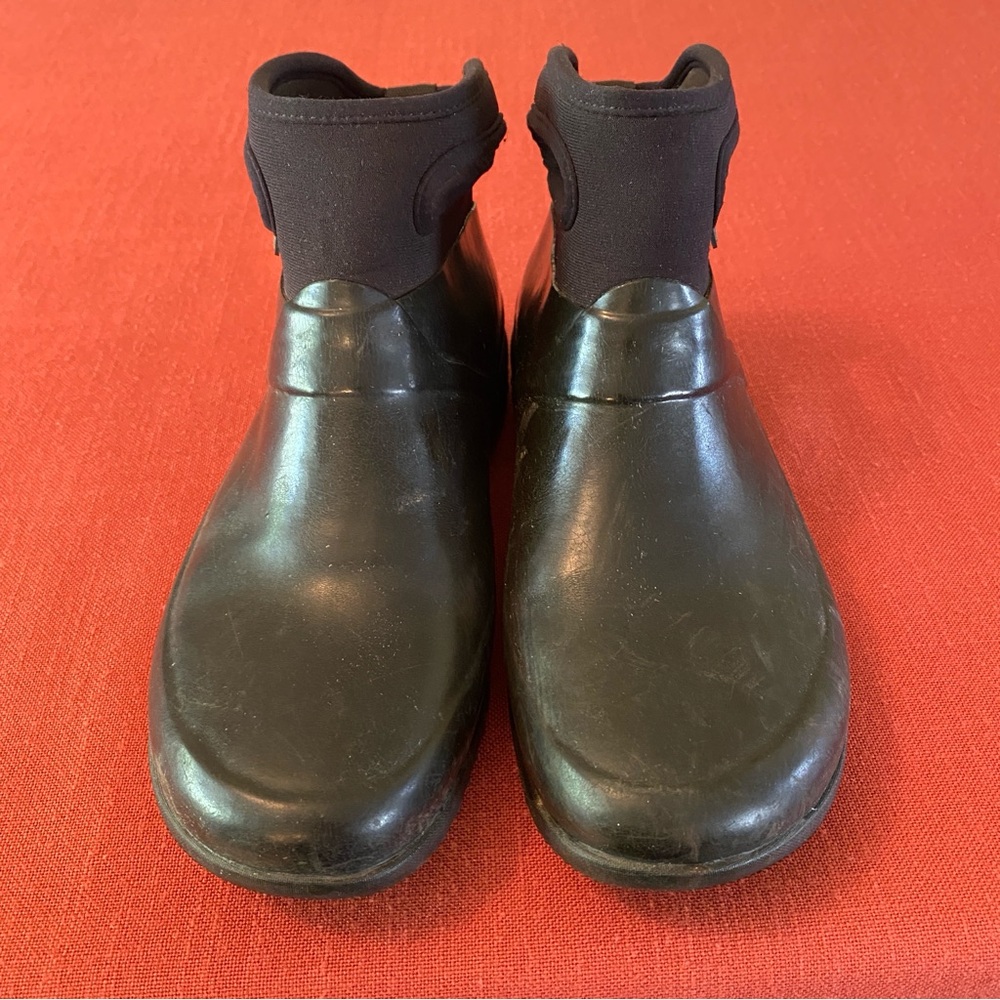 Bogs W’s Seattle Mid Waterproof Rain Boots Black Women’s Size 8
